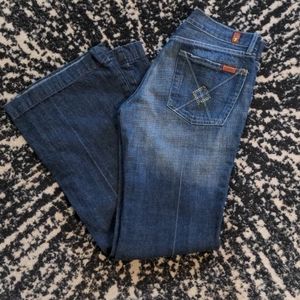 7 for all mankind wide leg jeans